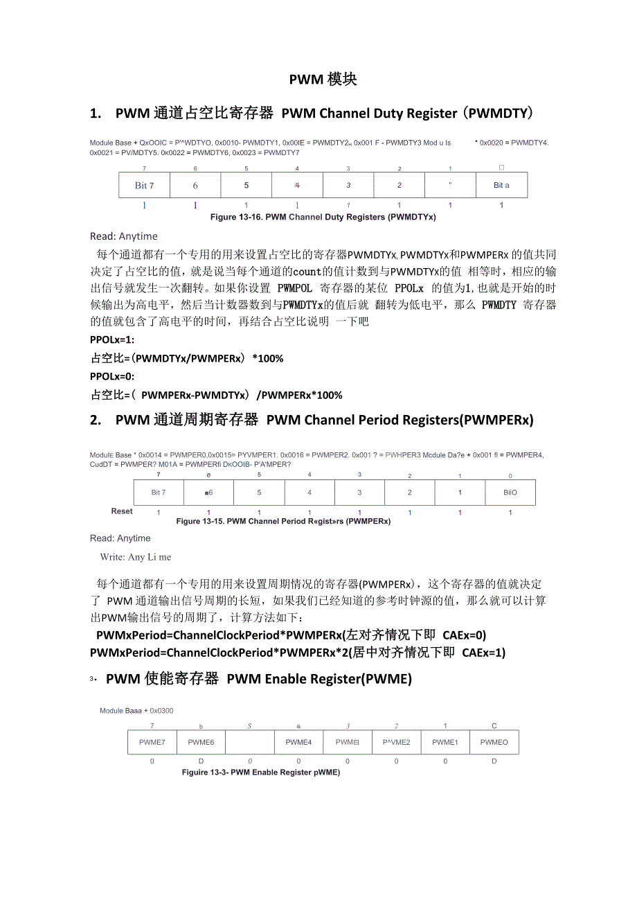 PWM模块和时钟系统模块学习笔记_第1页