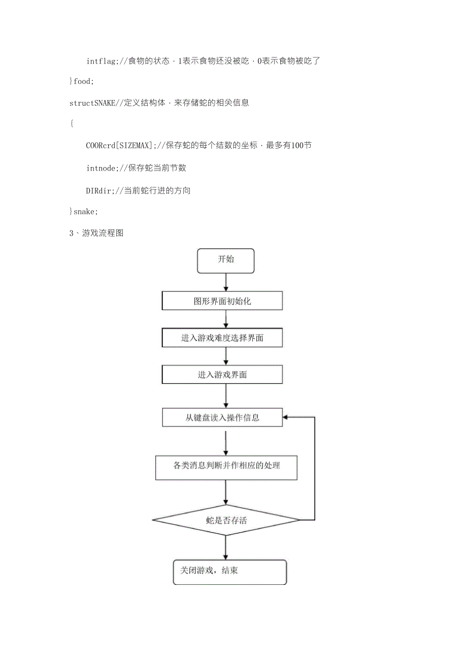 c语言贪吃蛇课程设计报告_第3页