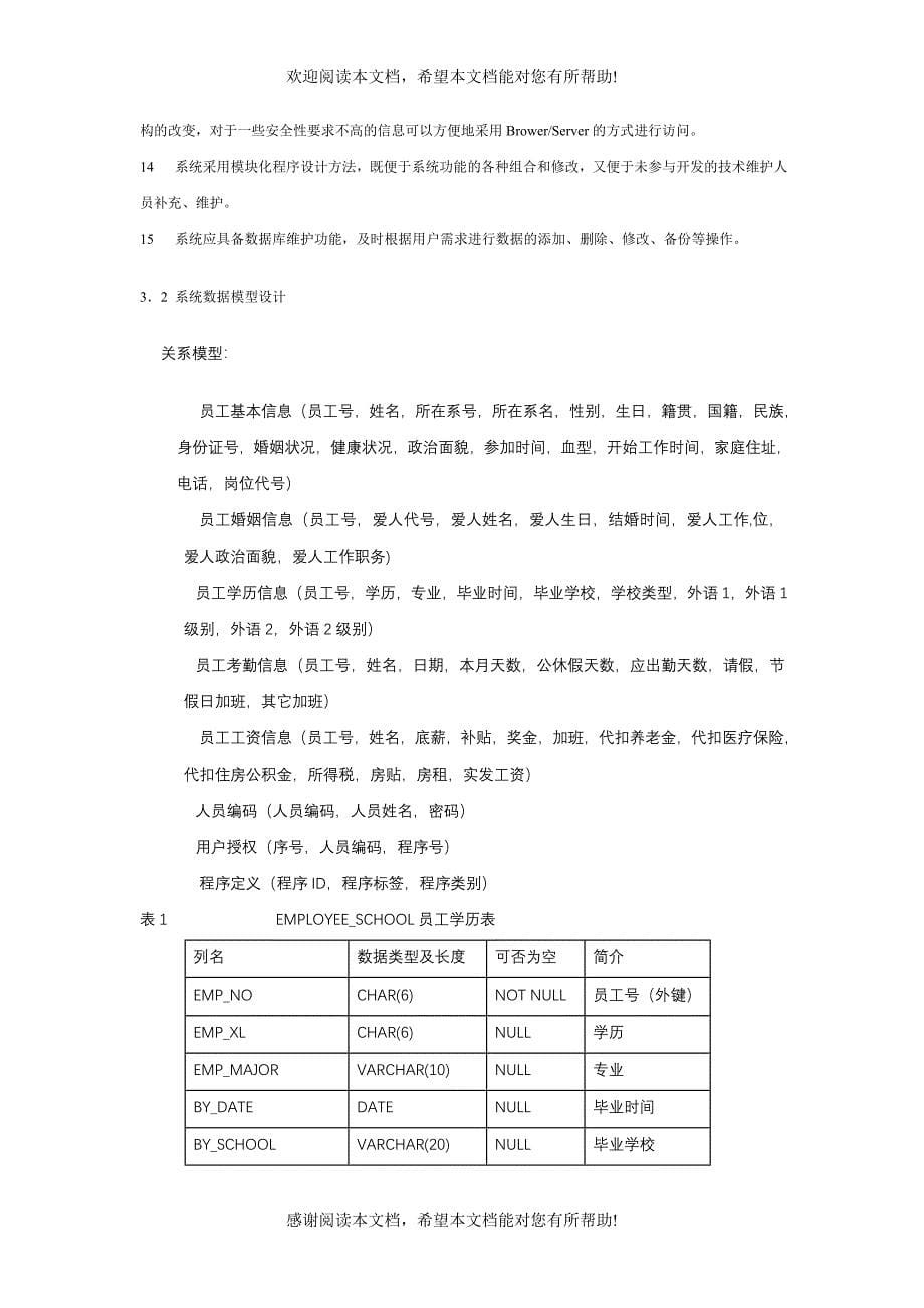 人事管理信息系统（制度范本、DOC格式）_第5页