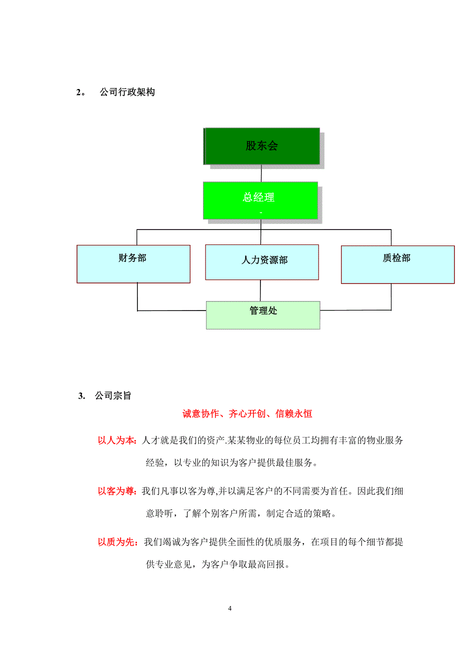 物业管理方案_第4页