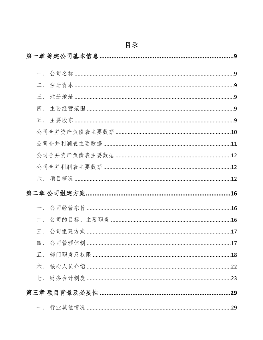 南昌关于成立LED灯具公司可行性报告(DOC 83页)_第2页