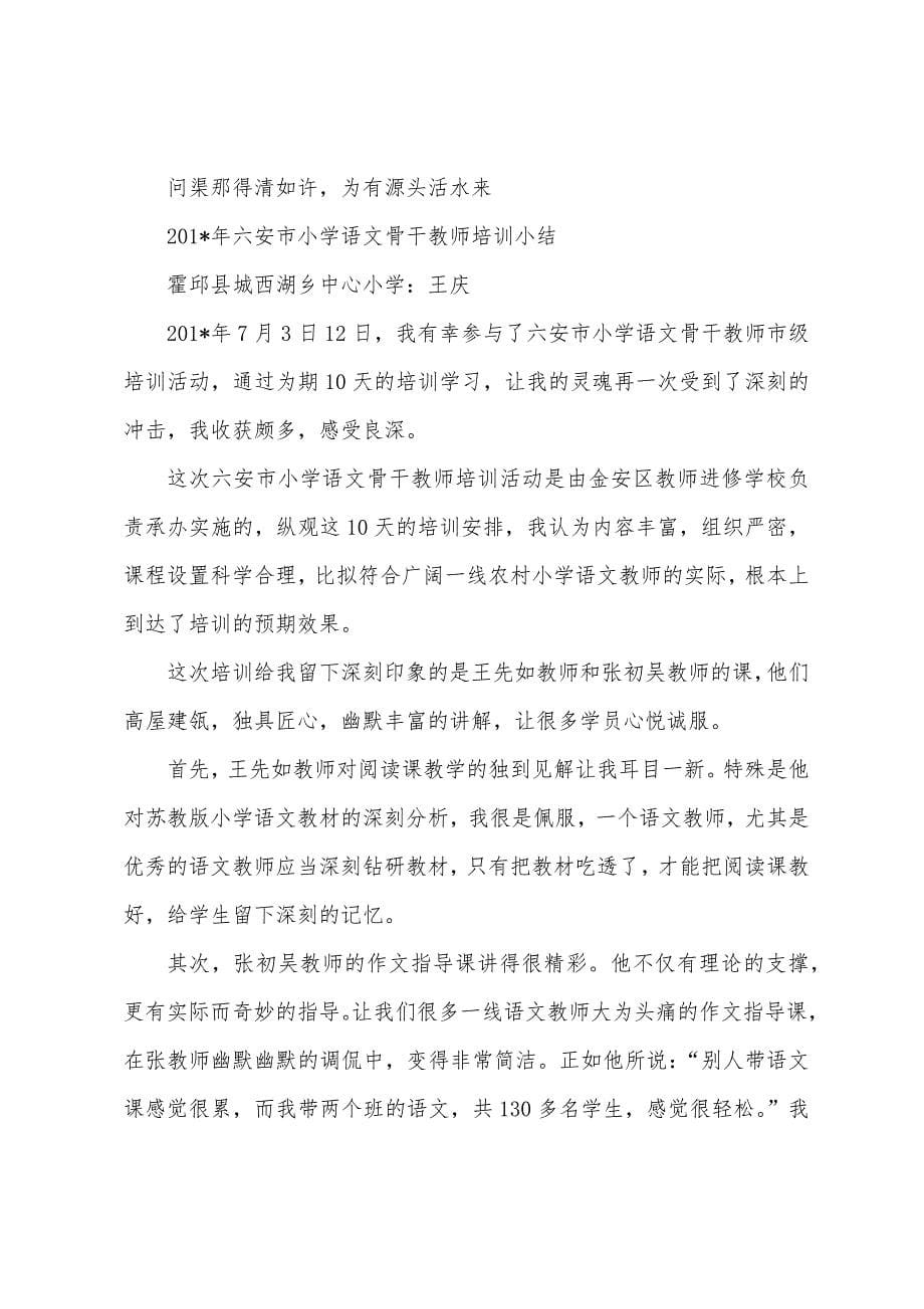 2023年小学语文教师培训总结.docx_第5页