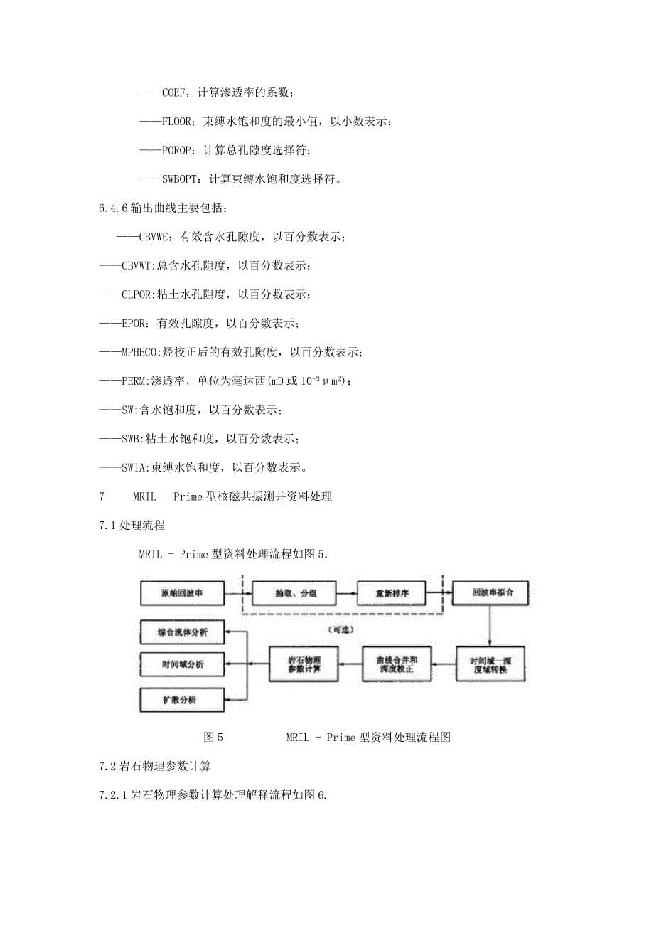 核磁共振测井资料处理及解释规范_第5页