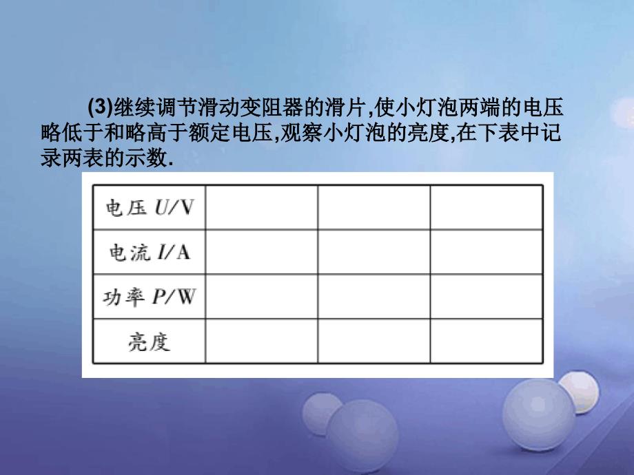 九年级物理全册183测量小灯泡的电功率课件新版新人教版1_第4页