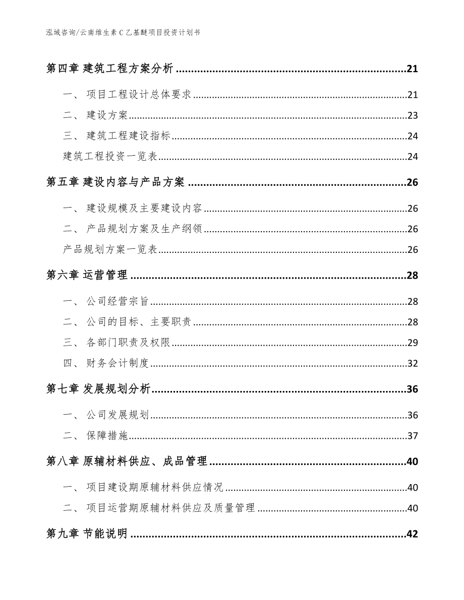 云南维生素C乙基醚项目投资计划书（模板）_第2页