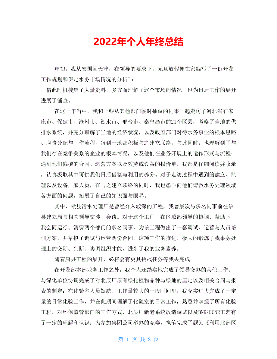 2022年个人年终总结_第1页