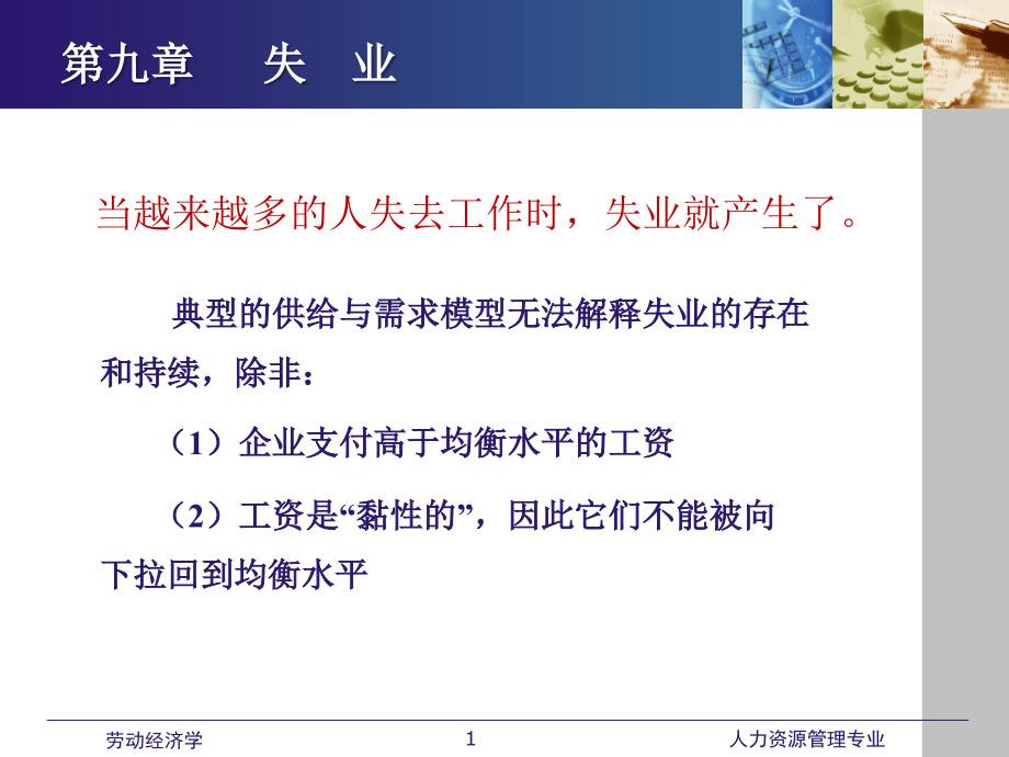 劳动经济学课件全第九章 失业_第1页