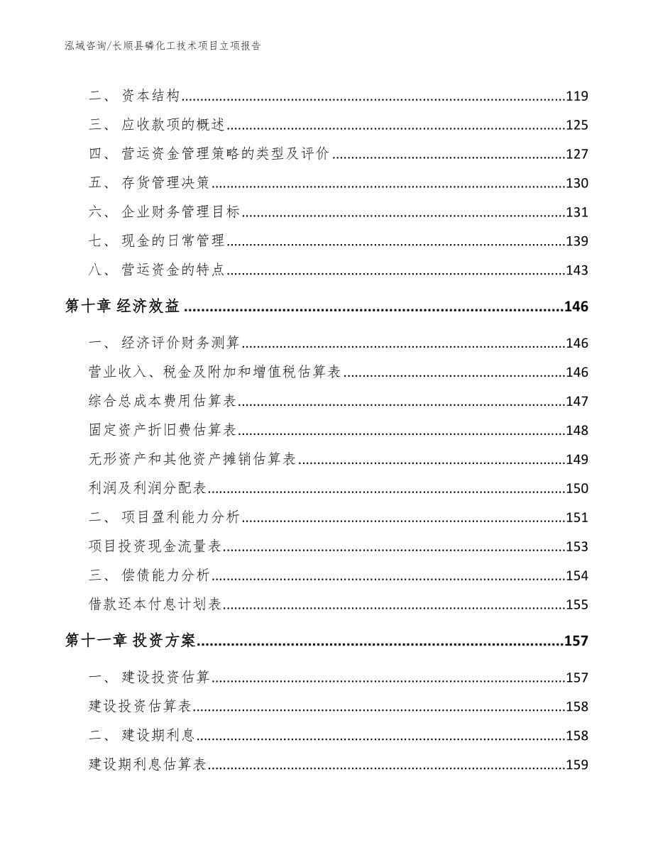 长顺县磷化工技术项目立项报告（参考范文）_第5页