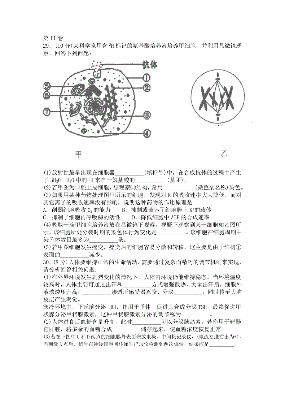 校联考第一次高考模拟试题目_第3页