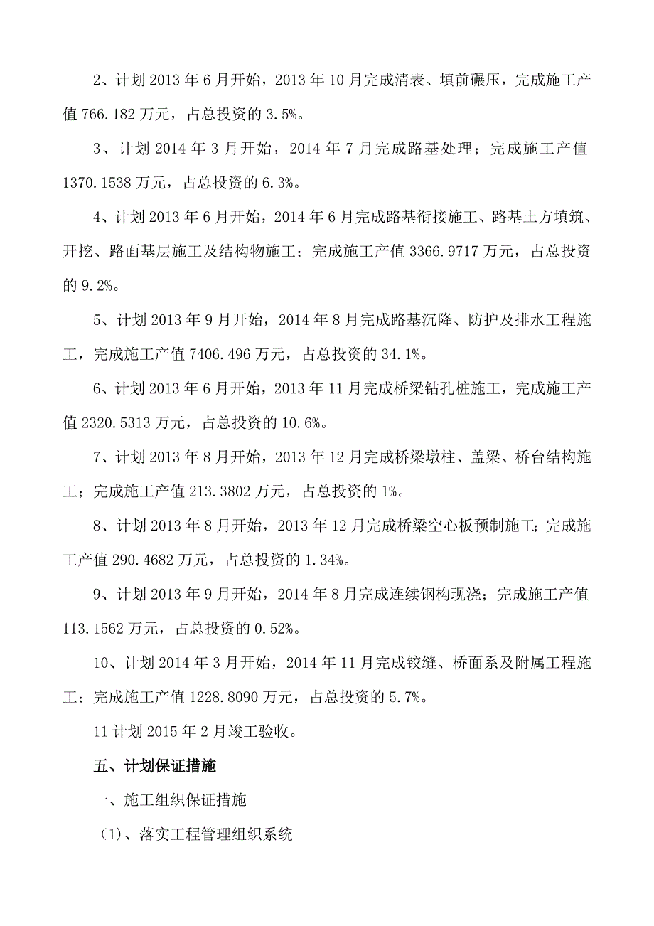 高速公路扩建工程合同段总体施工进度计划.doc_第4页