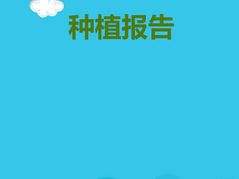 植物种植观察报告(实用资料)ppt_第1页