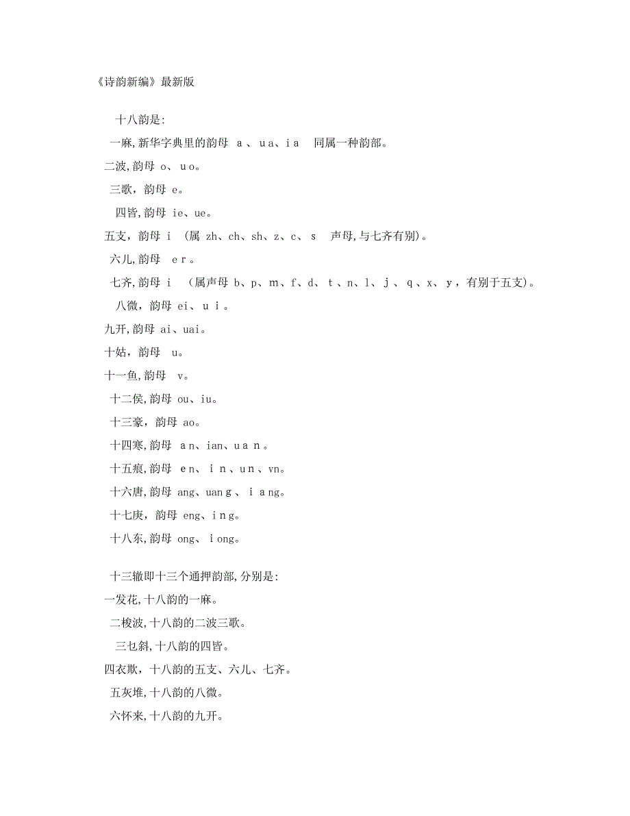 《诗韵新编》最新(诗词必备)_第1页