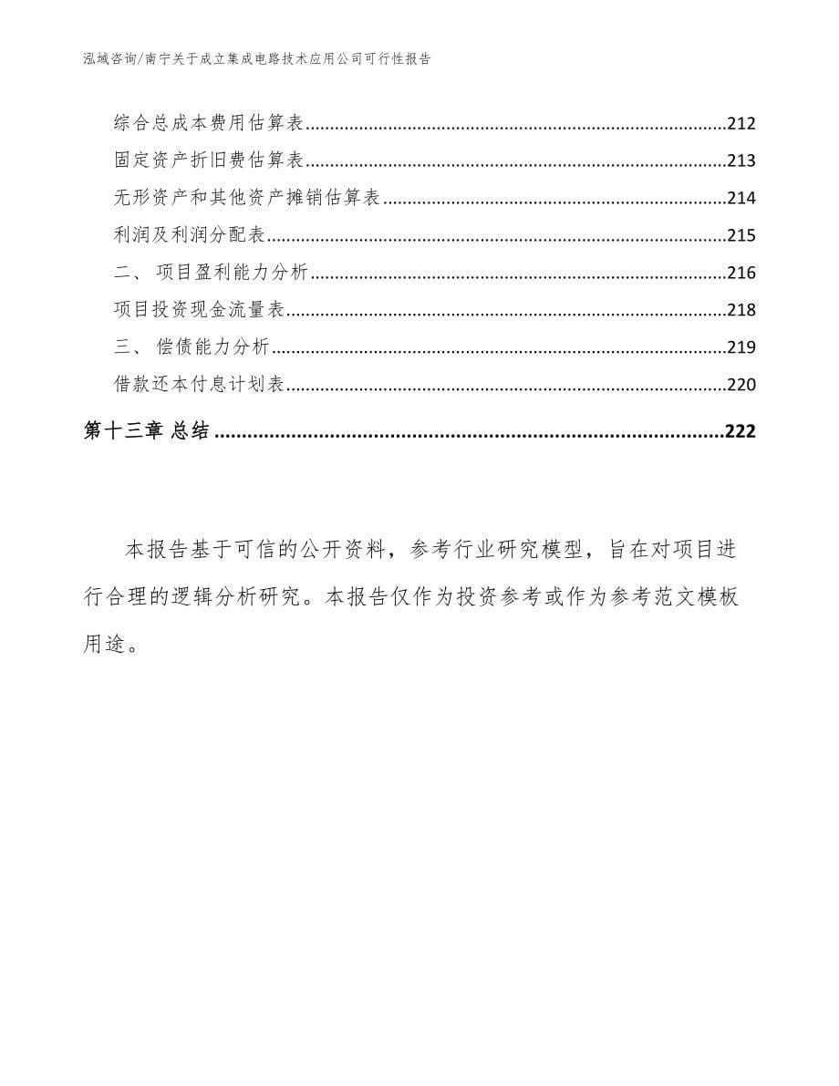南宁关于成立集成电路技术应用公司可行性报告参考范文_第5页
