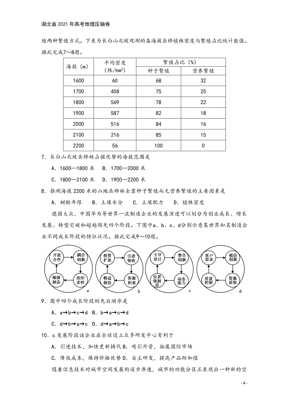 湖北省2021年高考地理压轴卷.doc_第4页