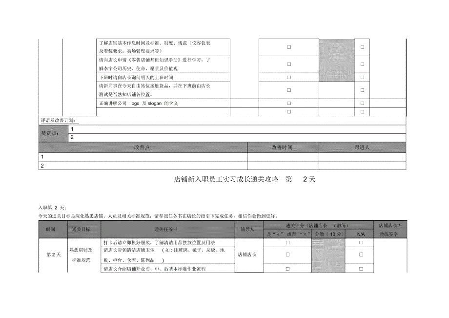 新入职员工店铺成长培训手册_第5页