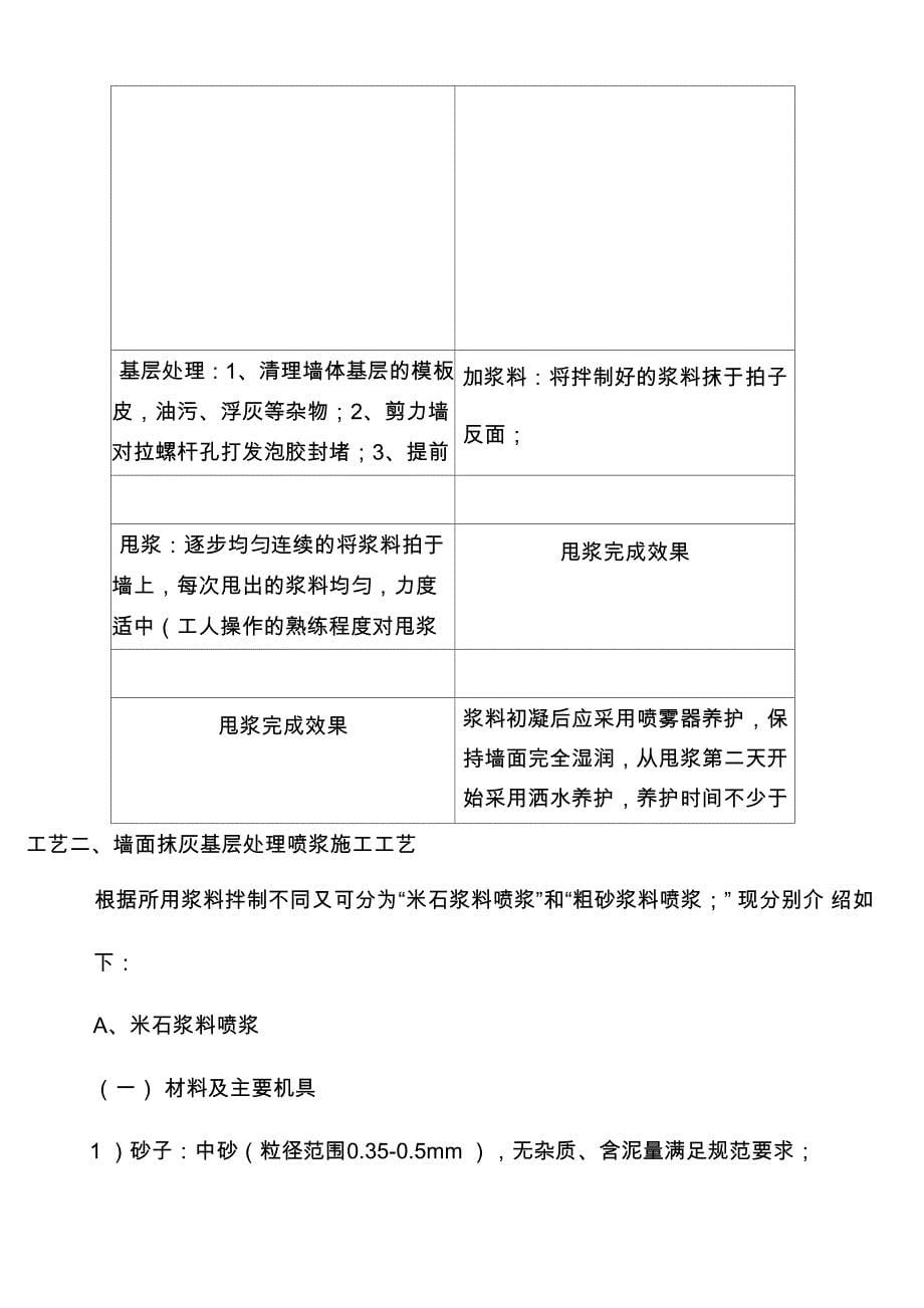 墙面抹灰工程甩喷)浆工艺做法指引_第5页