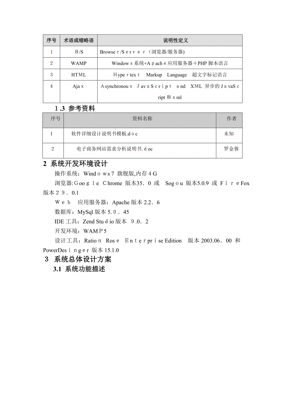 电子商务网站详细设计说明书_第4页