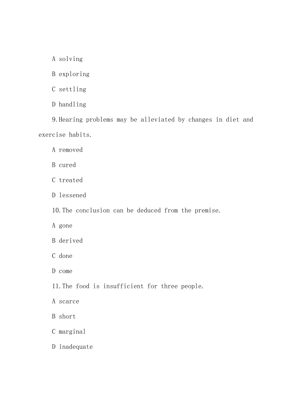 2022年职称英语理工A级：词汇选项练习(1).docx_第3页