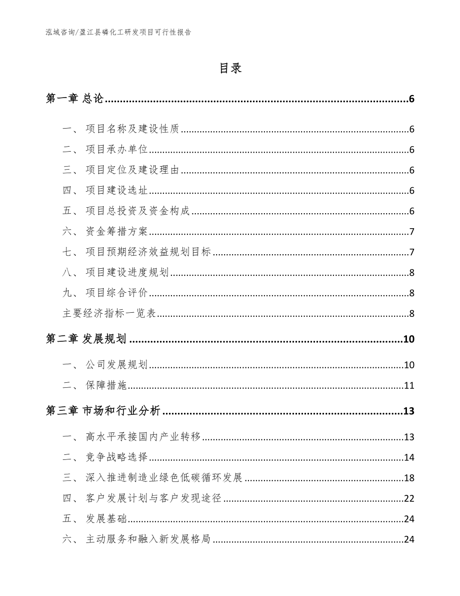 盈江县磷化工研发项目可行性报告_模板范文_第1页