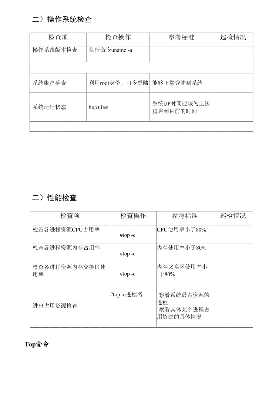 Linu服务器巡检指导手册_第3页