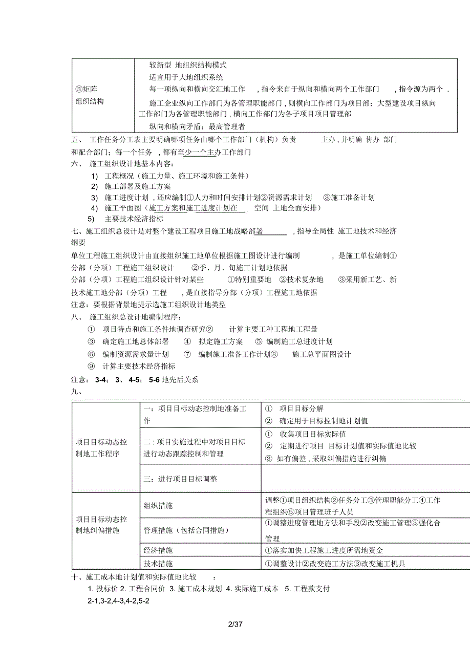 二级建造师《建设工程管理》考点_第2页