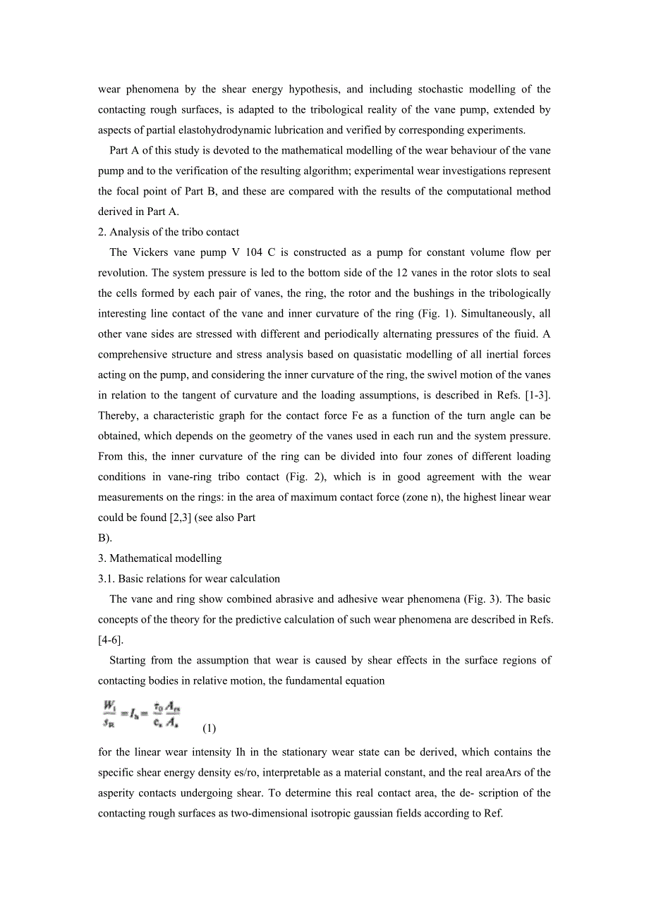 外文翻译--在理论和实践方面叶片泵磨损的研究-为适应预测磨损计算模型.doc_第2页