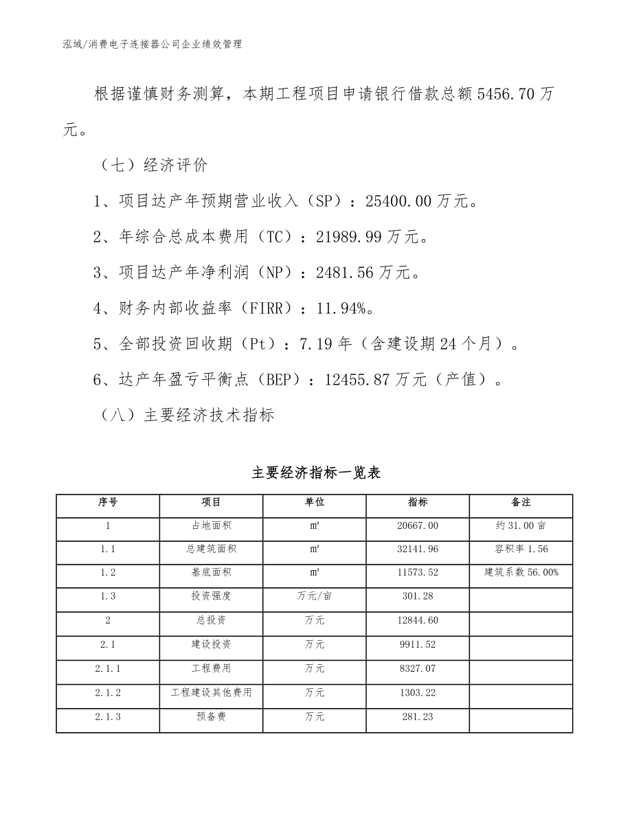 消费电子连接器公司企业绩效管理（范文）_第3页