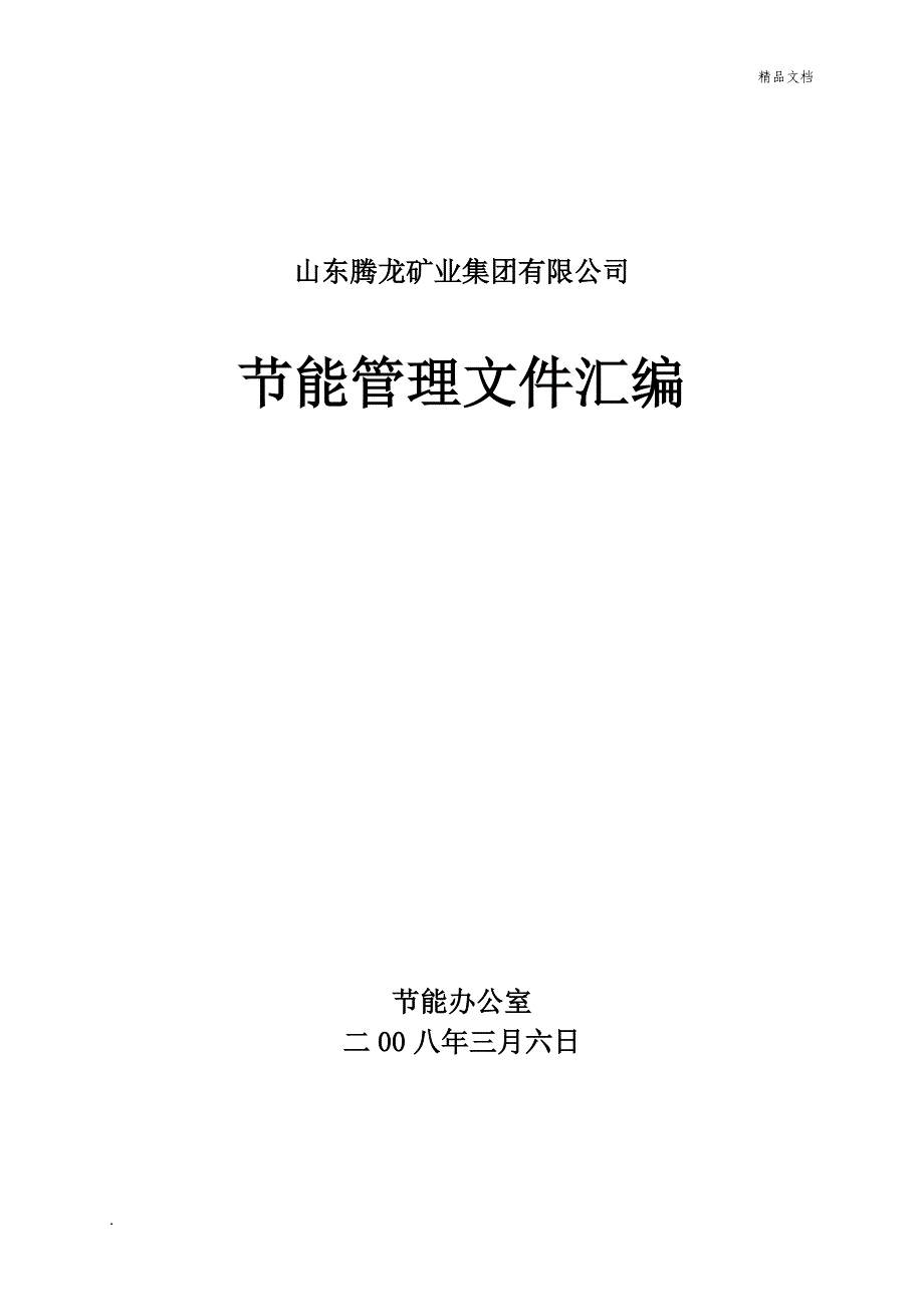 腾龙集团有限公司节能管理制度汇编.doc_第1页