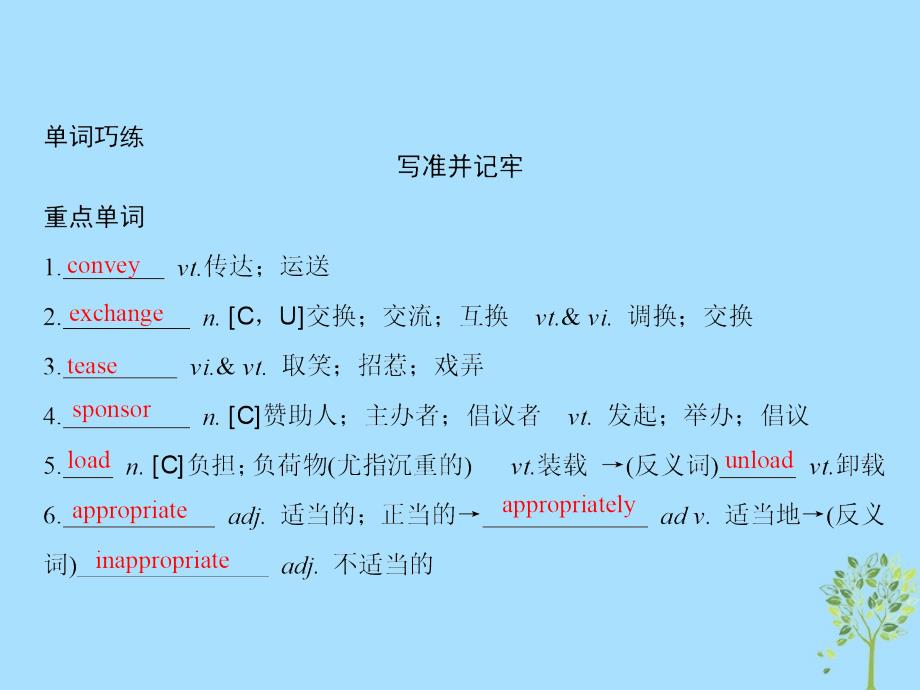 2019版高考英语一轮复习 第一部分 教材复习 Unit 2 Poems课件 新人教版选修6_第4页