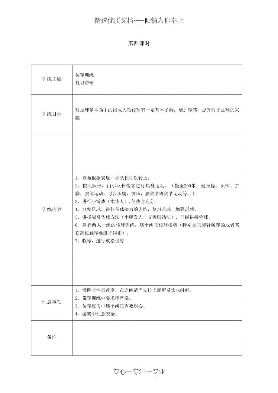 足球训练教案_第5页