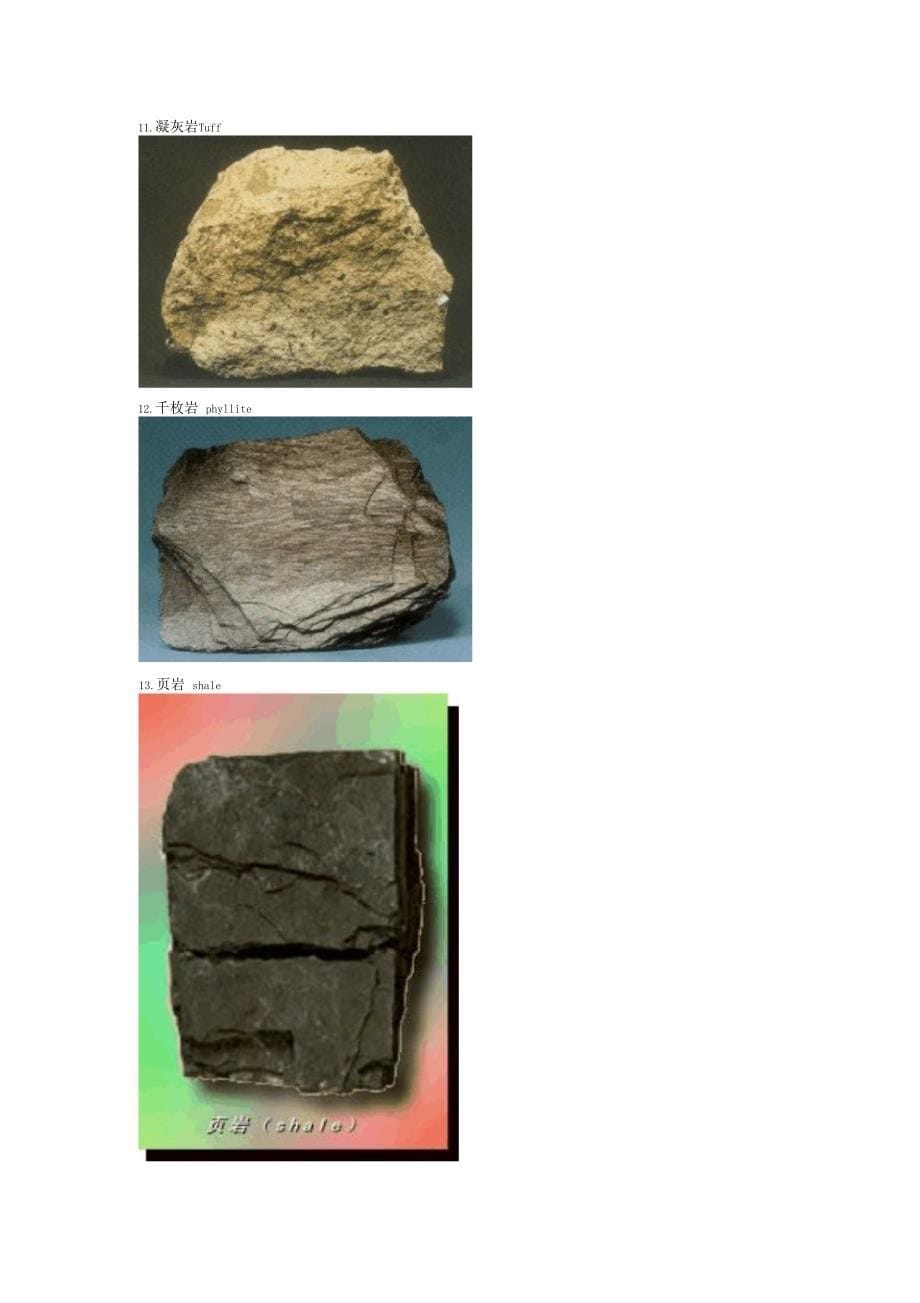 石油钻井常见地质岩石样品_第5页