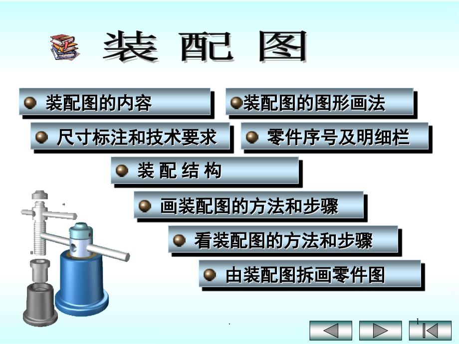 机械制图装配图习题课堂PPT_第1页