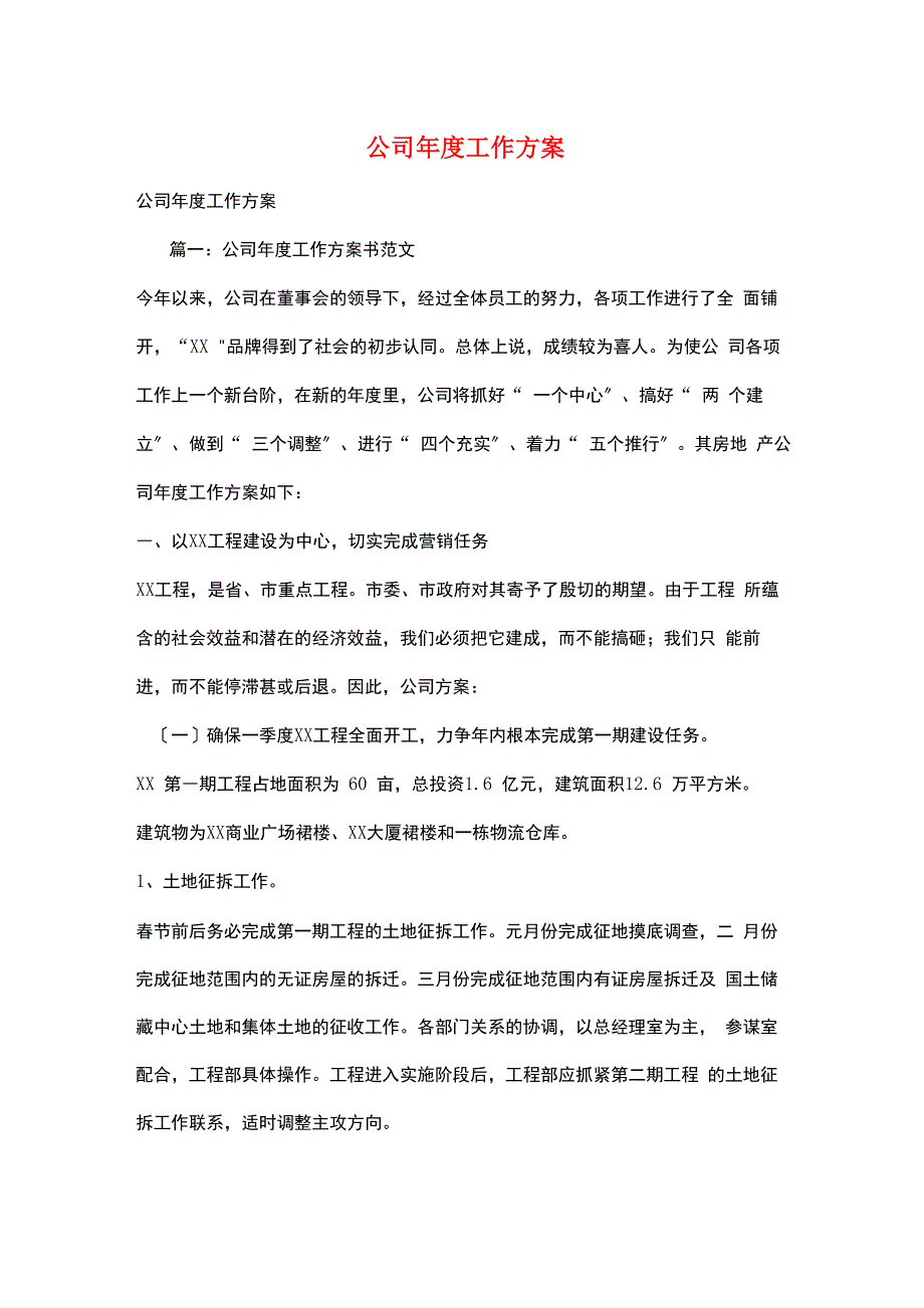 公司年度工作计划_第1页