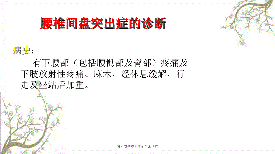 腰椎间盘突出症的手术指征_第2页