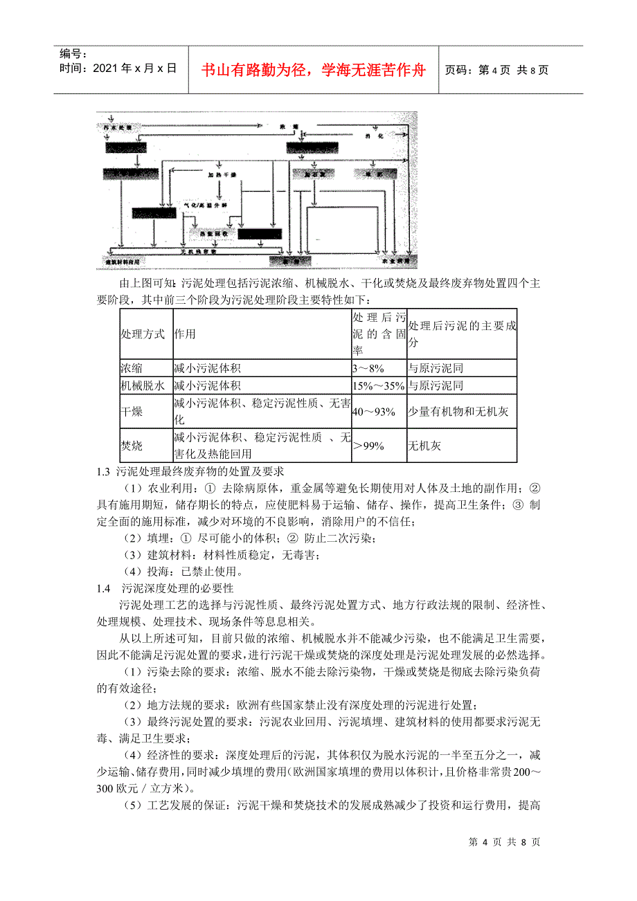 处理污泥的工艺过程_第4页