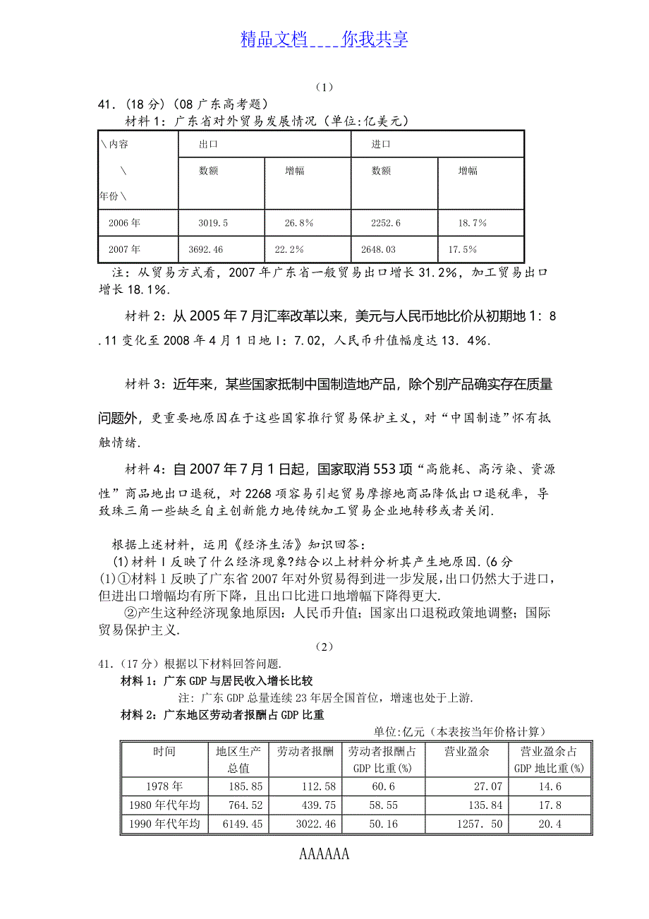 经济生活图表题库练习.doc_第1页