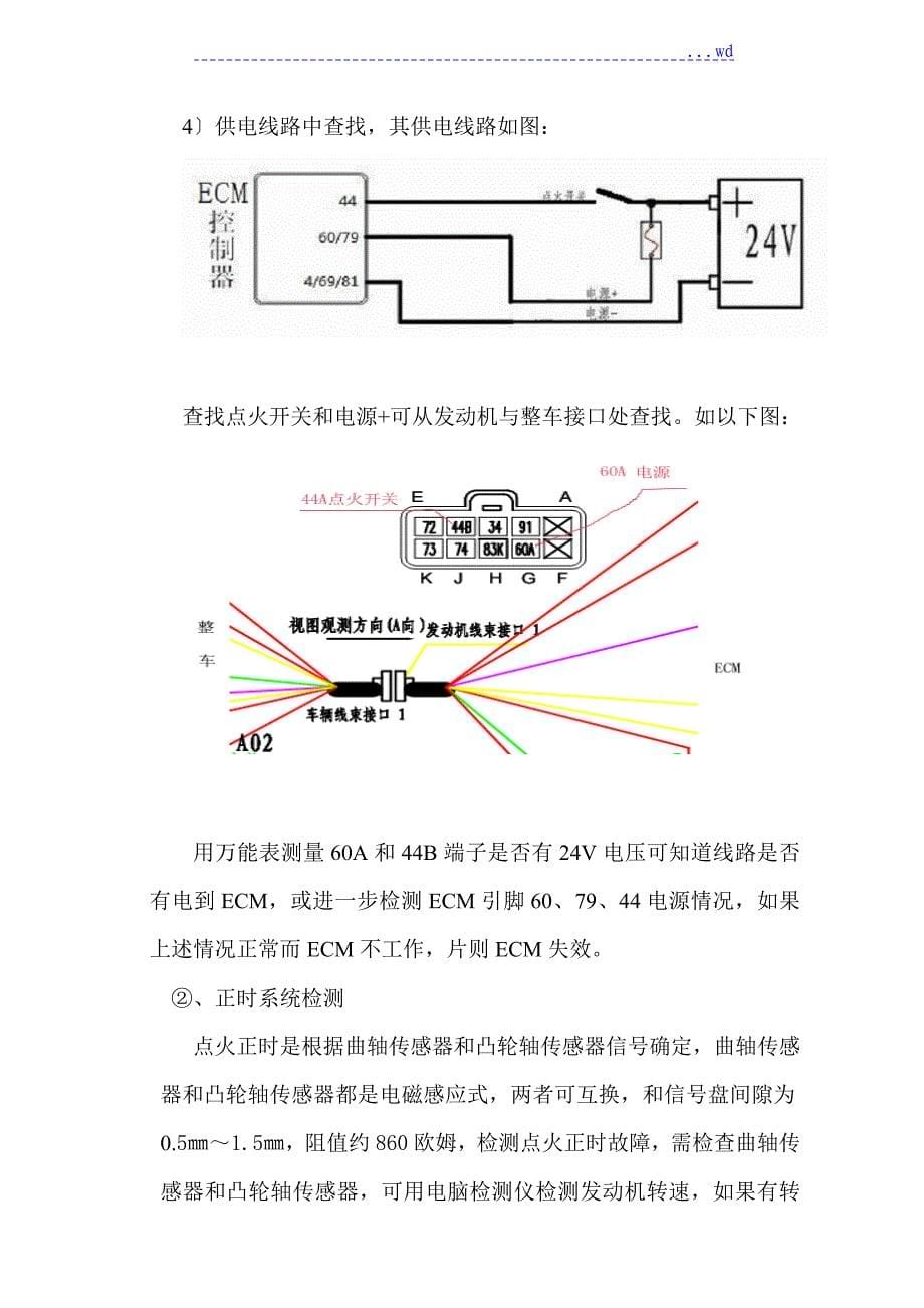 玉柴天然气发动机不能启动故障分析的报告和排除黄师傅_第5页