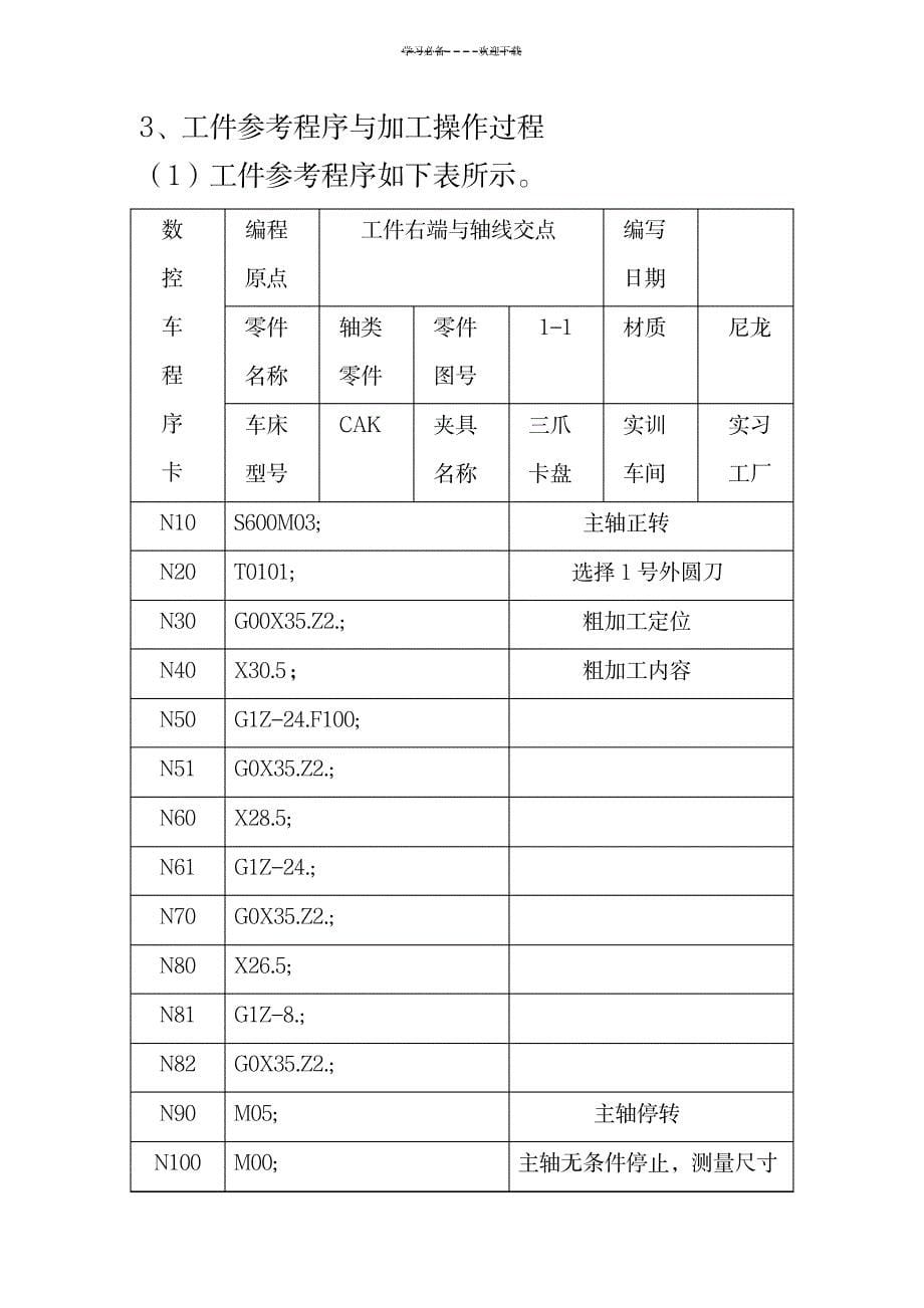 数控教案--简单轴类零件的编程及加工_机械制造-数控机床_第5页