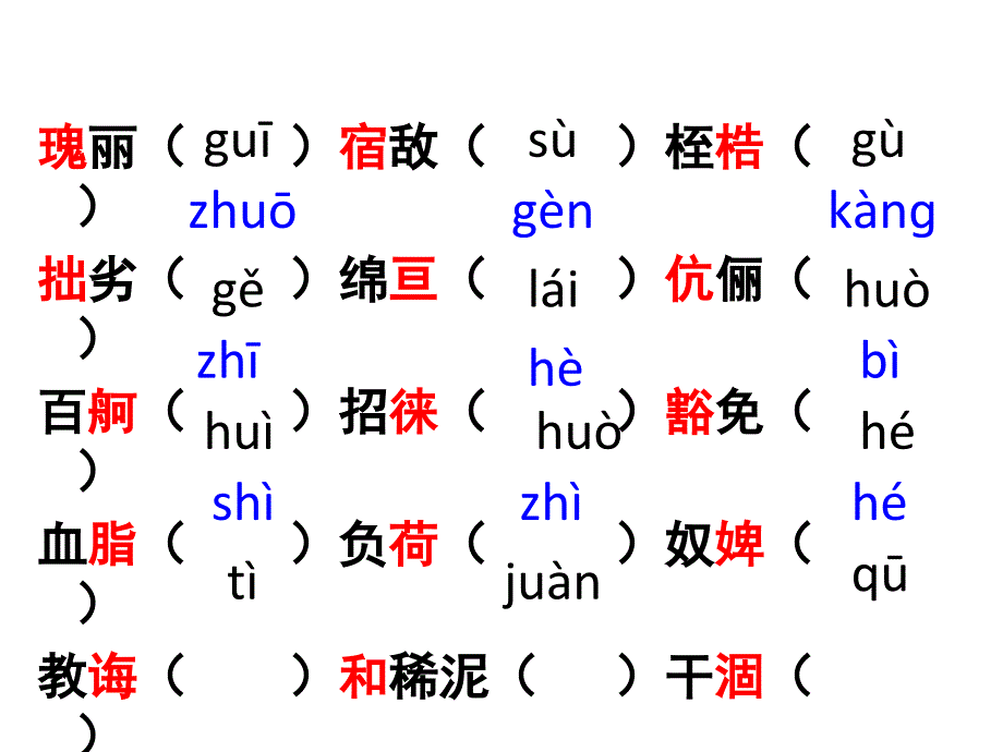 易读错多音字课件_第4页