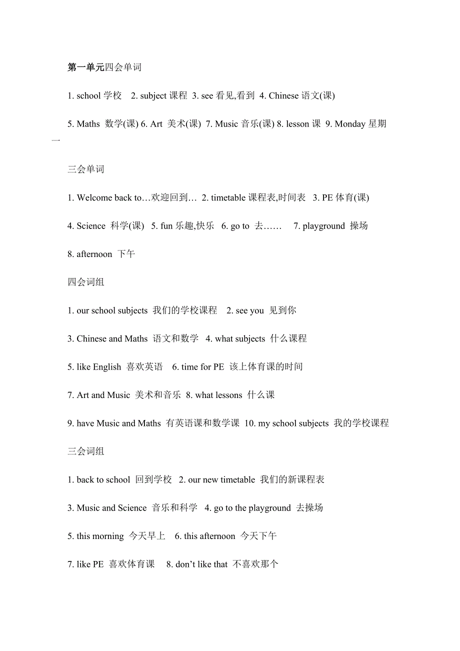 (完整word版)译林英语四年级下册各单元知识点汇总-推荐文档.doc_第1页