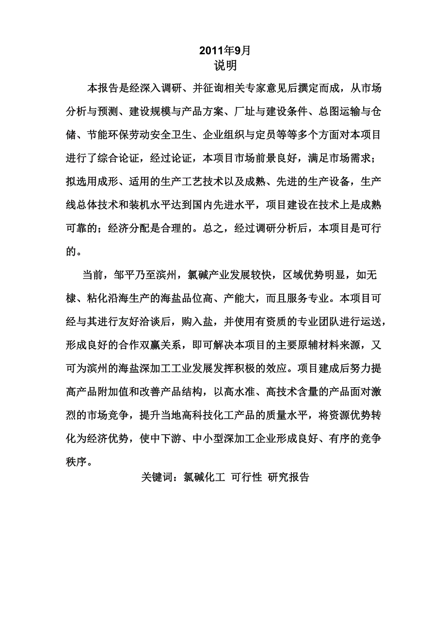 氯碱化工厂可行报告_第2页