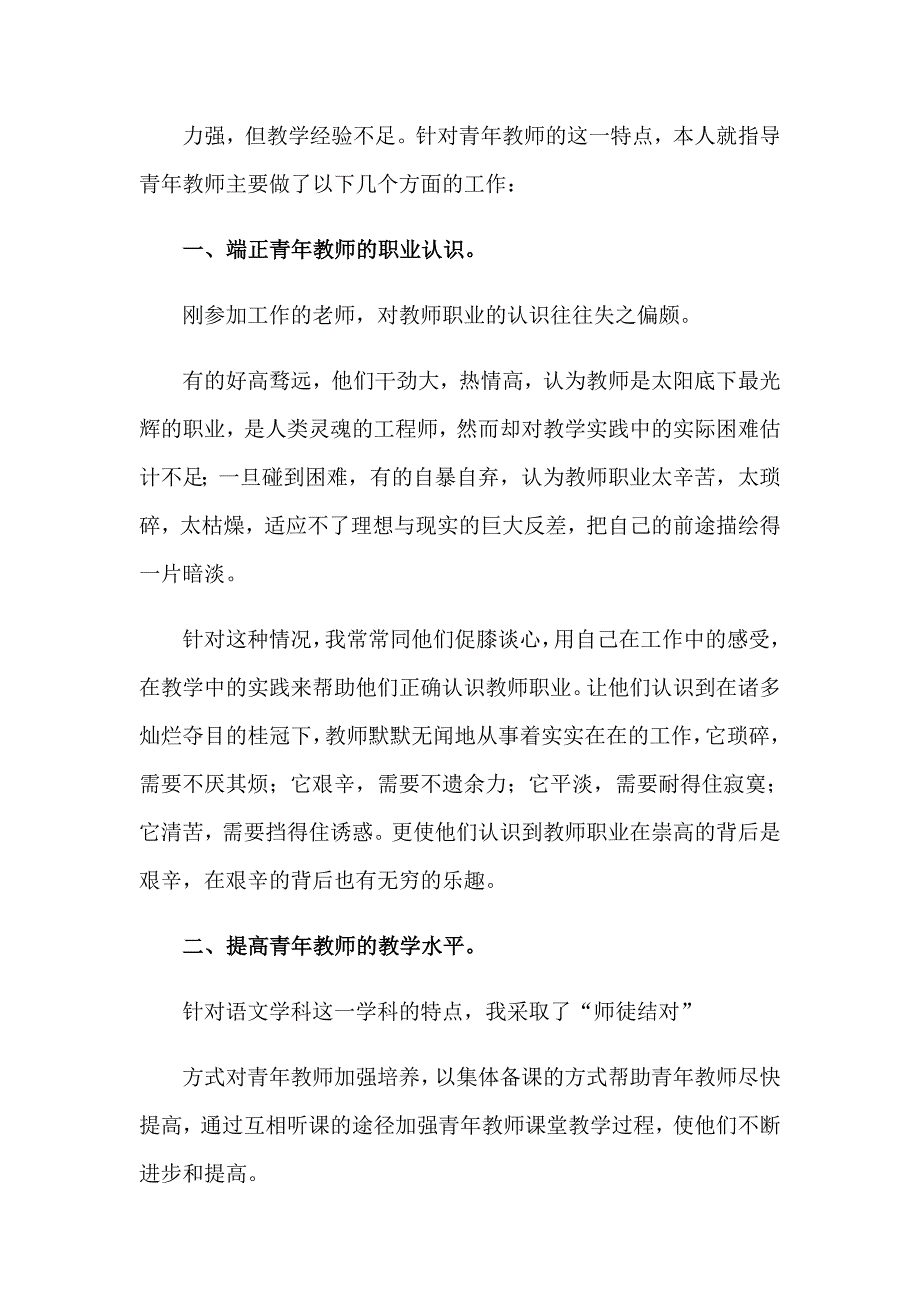 青年教师的工作总结_第4页