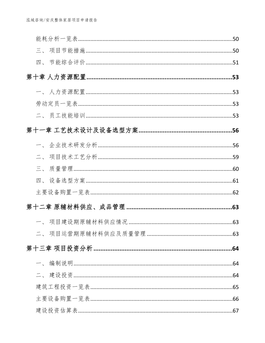 安庆整体家居项目申请报告（模板范本）_第3页