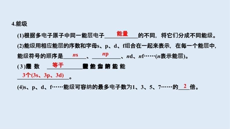 新突破化学选修三人教版新课标地区专用课件：第1章第一节 第1课时 原子的诞生、能层、能级和构造原理_第5页