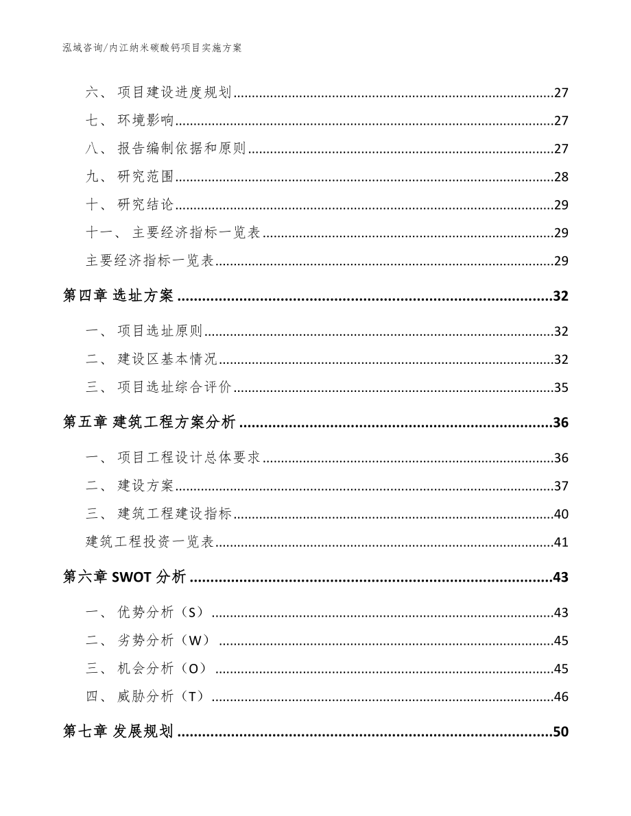 内江纳米碳酸钙项目实施方案（参考模板）_第2页