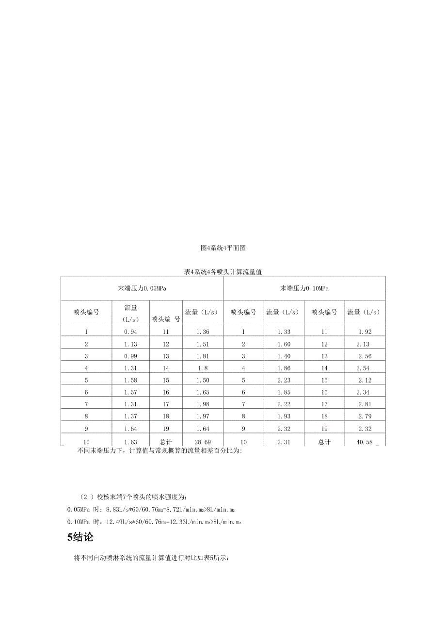 自动喷水灭火系统设计流量的计算与分析_第5页