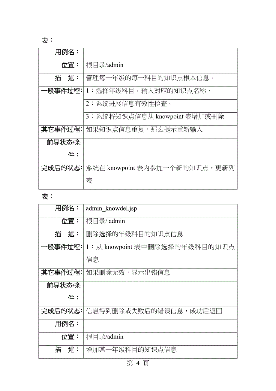 在线考试软件详细设计说明书_第4页