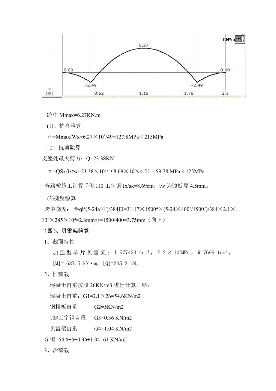 盖梁支架验算_第3页