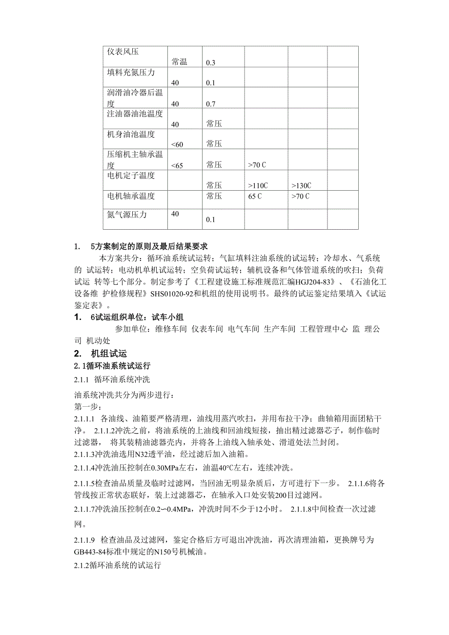 活塞压缩机单机试运方案_第3页