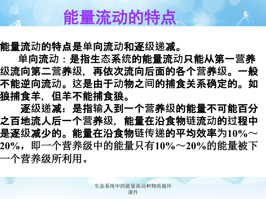 生态系统中的能量流动和物质循环课件_第3页